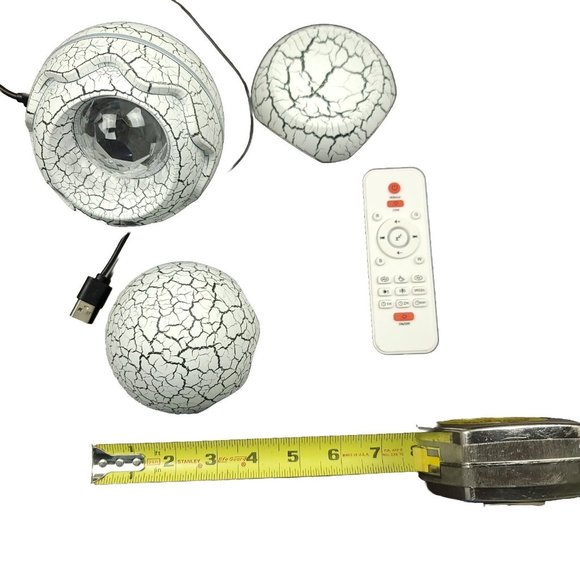 Dinosaur Egg LED Galaxy Projector Light White Noise Bluetooth Speaker Night Lamp - Picture 3 of 8